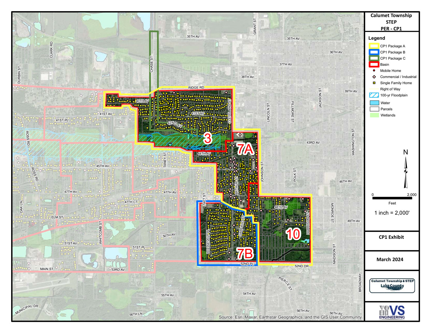 Calumet Septic Tank Elimination Project map